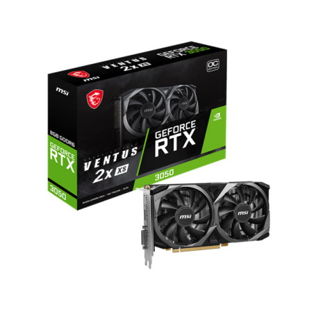 MSI GeForce RTX 3050 VENTUS 2X XS 8G OC nVidia 8GB GDDR6 128bit PCIe videókártya