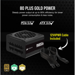 Corsair RM850e 850W 80+ Gold ventillátorral moduláris dobozos tápegység