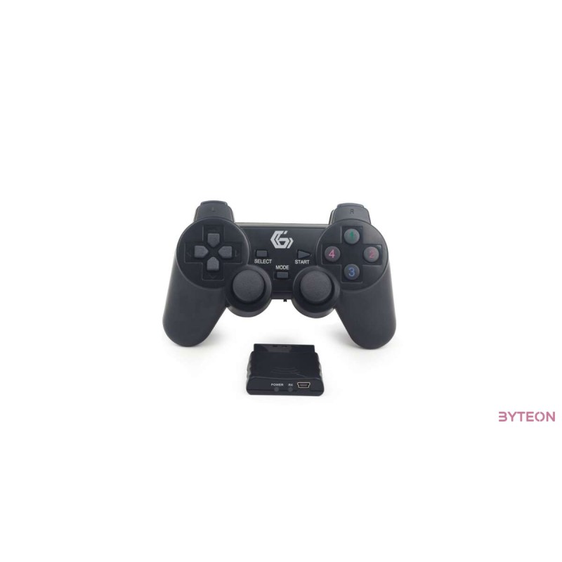 Gembird Wireless dual vibration gamepad, PS2/PS3/PC JPD-WDV-01