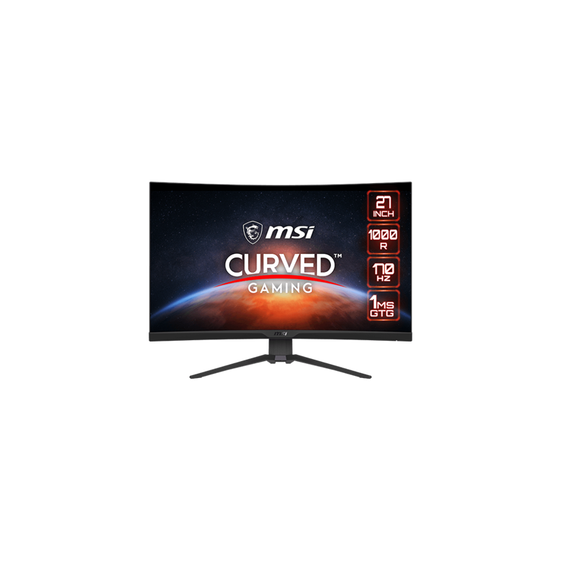 MSI 27" MAG 275CQRF-QD WQHD VA 170Hz HDMI/DP/USB-C ívelt gamer monitor