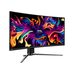 MSI 34" MAG 341CQP UWQHD QD-OLED 175Hz HDMI/DP/USB-C fekete ívelt gamer monitor