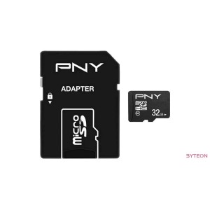 PNY Memória kártya Performance Plus Micro SDHC 32GB Class 10