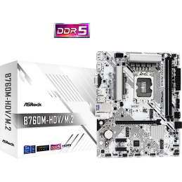 ASROCK B760M-HDV/M.2 mATX 2xDDR5 LGA1700