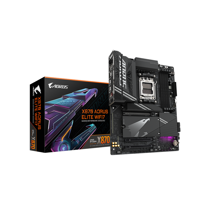 GIGABYTE Alaplap AM5 X870 AORUS ELITE WIFI7 AMD X870, ATX