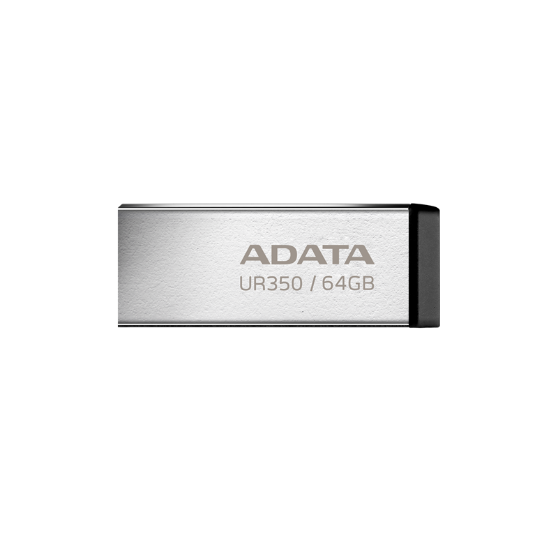 ADATA Pendrive 64GB, UR350 USB 3.2, fémházas, fekete