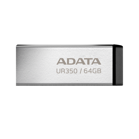 ADATA Pendrive 64GB, UR350 USB 3.2, fémházas, fekete