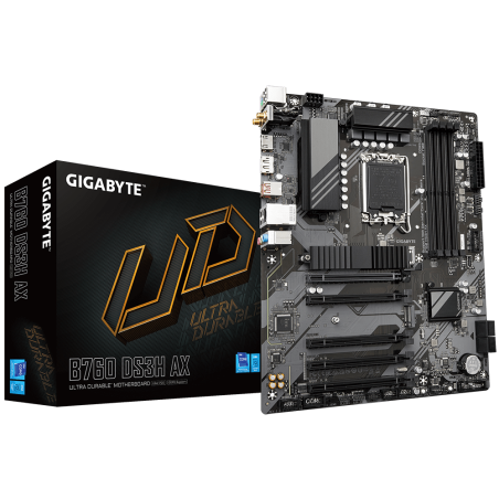 GIGABYTE Alaplap S1700 B760 DS3H AX INTEL B760, ATX