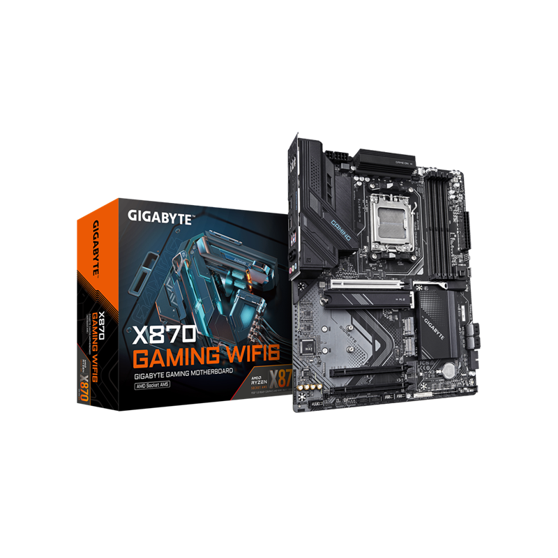 GIGABYTE Alaplap AM5 X870 GAMING WIFI6 AMD X870, ATX