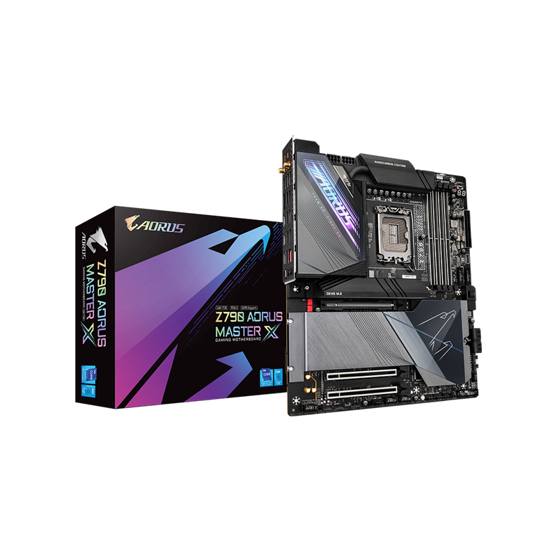 GIGABYTE Alaplap S1700 Z790 AORUS MASTER X INTEL Z790, E-ATX