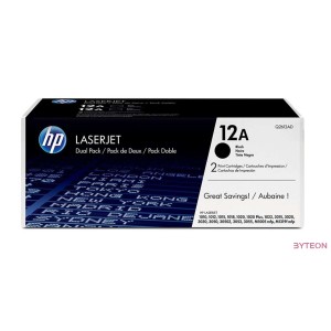 HP 12A (Q2612AD) - Fekete, 2db-os