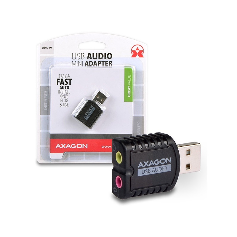 Axagon ADA-10 USB stereo audio adapter