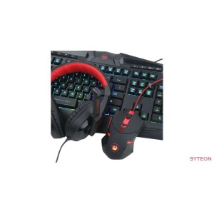 Redragon S101-BA Gaming Combo 4 in 1 Black/Red HU