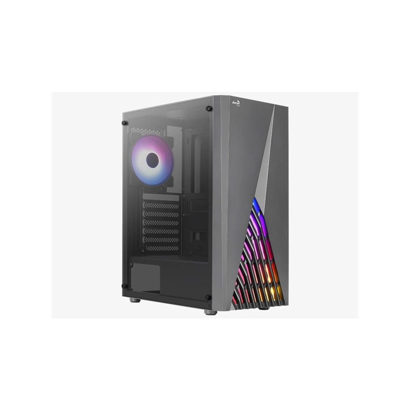 Számítógépház Aerocool Delta RGB ATX Fekete Edzett üveg