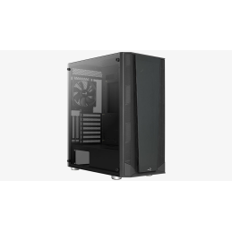 Számítógépház Aerocool Prism v1 ATX Fekete Edzett üveg