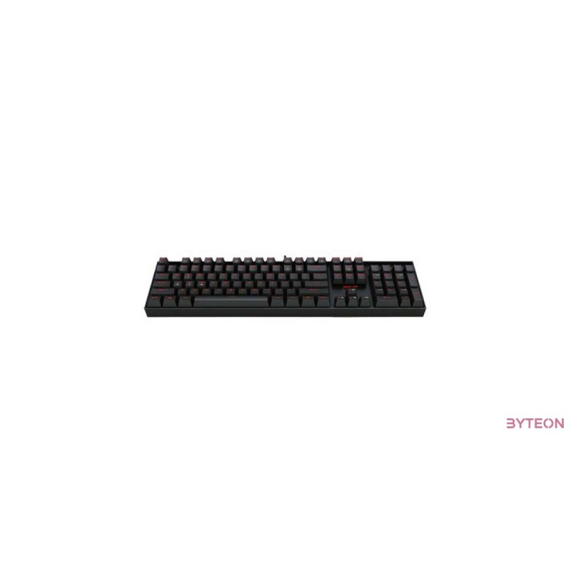 Redragon Mitra Red Backlit Mechanical Keyboard Blue Switches Black HU