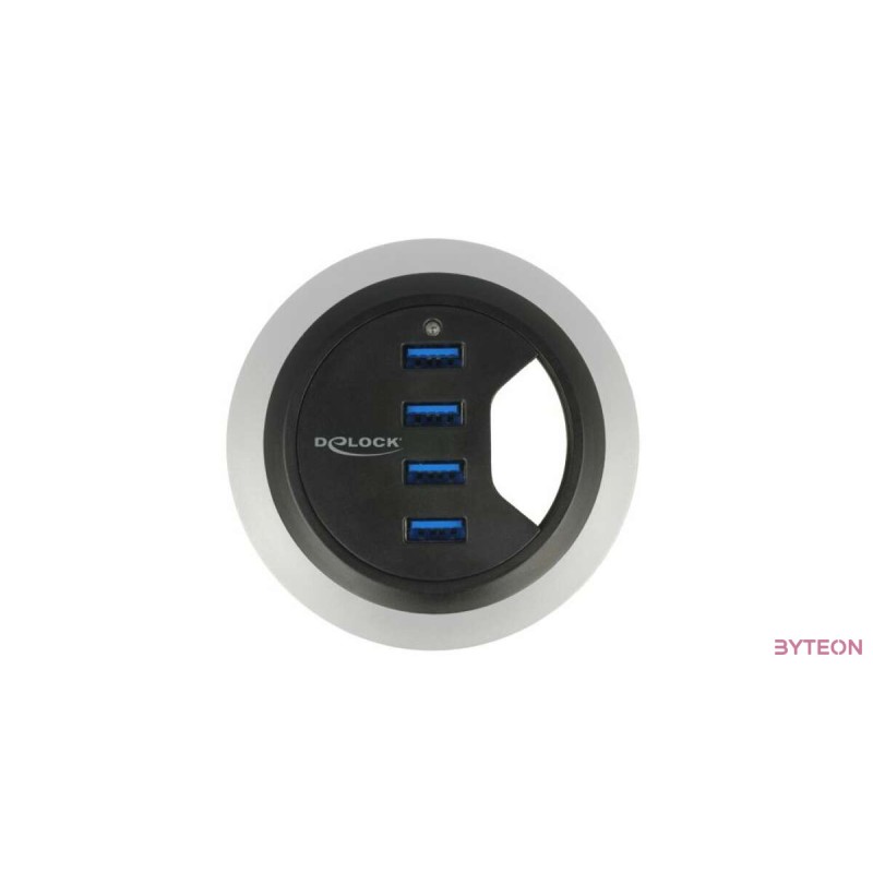 DeLock In-Desk Hub 4 Port USB 3.0