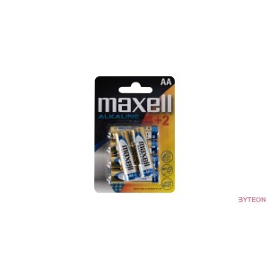 Maxell alkáli ceruza elem (AA)  4+2db/csomag