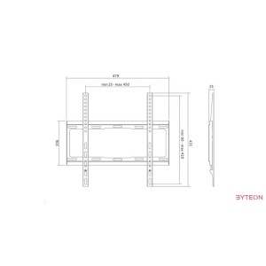 Logilink BP0011 TV wall mount fix 32–55" max 40kg