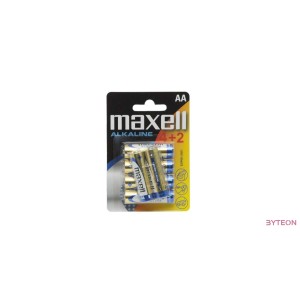 Maxell alkáli ceruza elem (AA)  4+2db/csomag