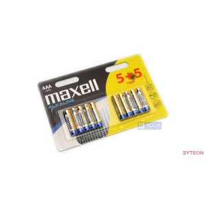 Maxell alkáli ceruza elem (AAA)  5+5db/csomag