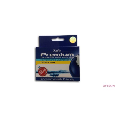 Zafir Epson T0714 (714) utángyártott Yellow tintapatron