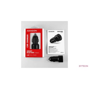 AXAGON PWC-5V5 2.4A + 2.4A Car Charger Black