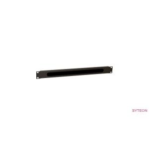 WP 1U brush type cable, Black  RAL 9005