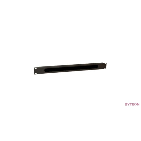 WP 1U brush type cable, Black  RAL 9005