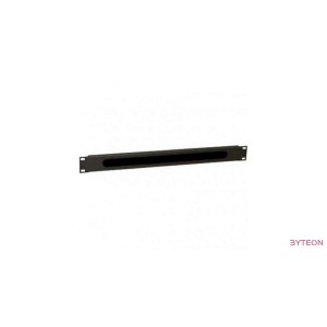 WP 1U brush type cable, Black  RAL 9005