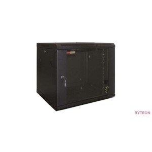 WP Wall Mount Rack 19" RWB Series 6U WxDxH: 600x500x370 mm, Black RAL 9005