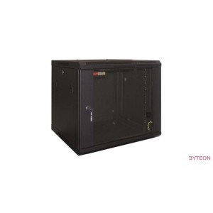 WP Wall Mount Rack 19" RWB Series 6U WxDxH: 600x500x370 mm, Black RAL 9005