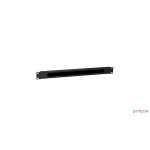 WP 1U brush type cable, Black  RAL 9005