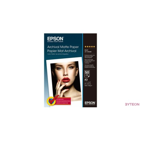 Epson Archival Matte Paper, DIN A3, 192g/m?, 50 Sheet