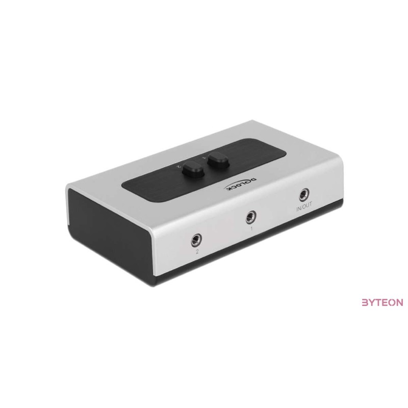 DeLock Switch Stereo Jack 3.5 mm 2 port manual bidirectional