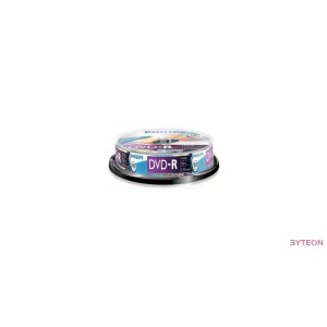 Philips DVD-R 4,7Gb 16x Hengeres 10db/csomag (10-es címke)