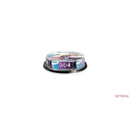 Philips DVD-R 4,7Gb 16x Hengeres 10db/csomag (10-es címke)