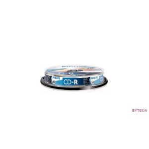 Philips CD-R 80 52x 10db/henger (10-es címke)