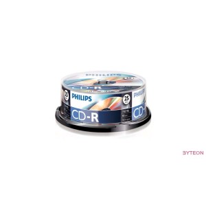 Philips CD-R 80 52x Hengeres 25db/scs