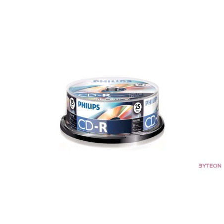 Philips CD-R 80 52x Hengeres 25db/scs