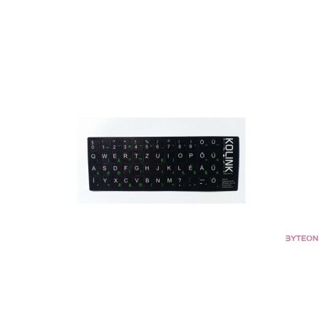 Kolink Billentyűzet matrica HU Black/White
