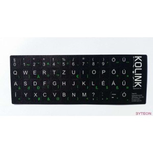 Kolink Billentyűzet matrica HU Black/White