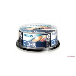 Philips CD-R 80 52x Hengeres 25db/scs