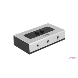 DeLock Switch Stereo Jack 3.5 mm 2 port manual bidirectional