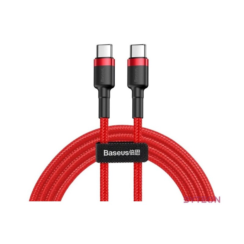 Baseus  Cafule USB Type-C - USB Type-C QC3.0 cable 2m Red