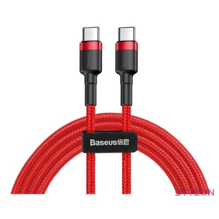 Baseus  Cafule USB Type-C - USB Type-C QC3.0 cable 2m Red