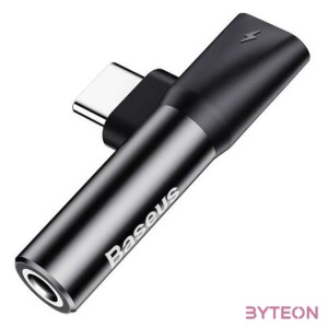 Baseus  L41 Type-C (input) for Type-C female connectors + 3.5 mm female connector adapters Black