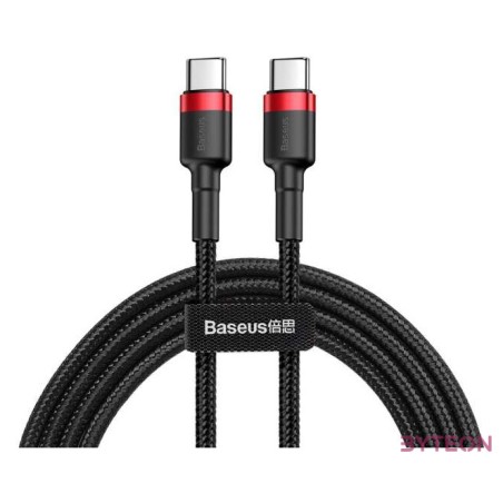 Baseus  Cafule USB Type-C - USB Type-C QC3.0 cable 1m Black/Red