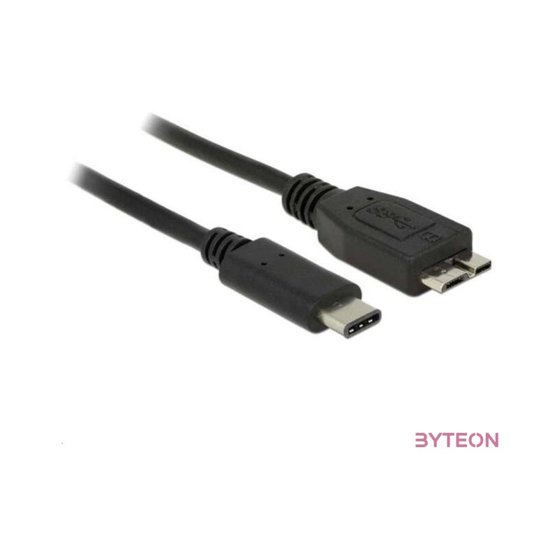 DeLock USB (USB 3.1, Gen 2) USB Type-C dugó  USB Micro-B típusú dugó 0,5m Black