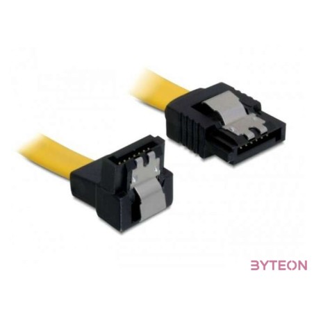 DeLock SATA 6 Gb,s le ,egyenes kábel, fém, 50 cm