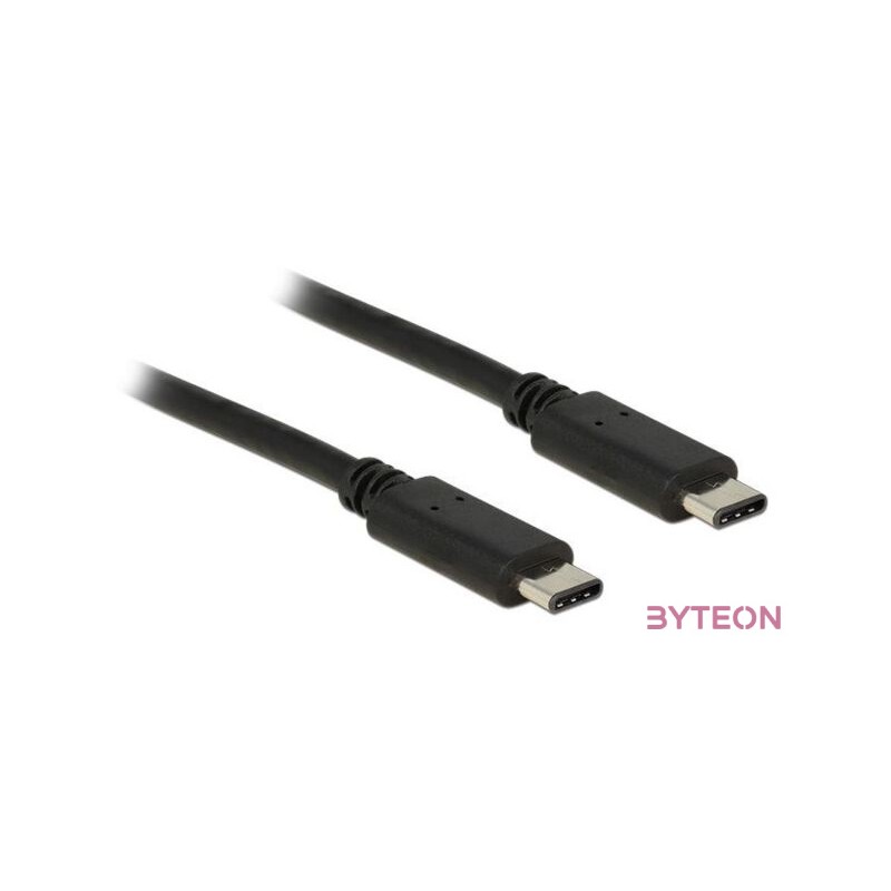 DeLock USB Type-C 2.0 - USB Type-C 2.0 Black 1m